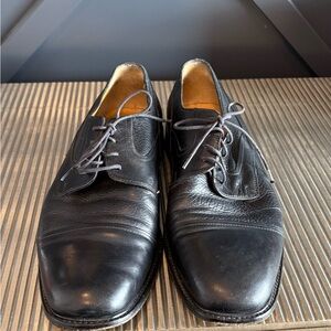 Johnston & Murphy Black Leather Oxfords
